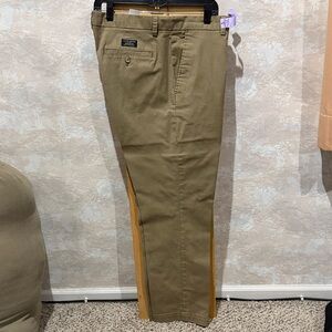 Banana Republic Olive-Tan Stretch Chinos